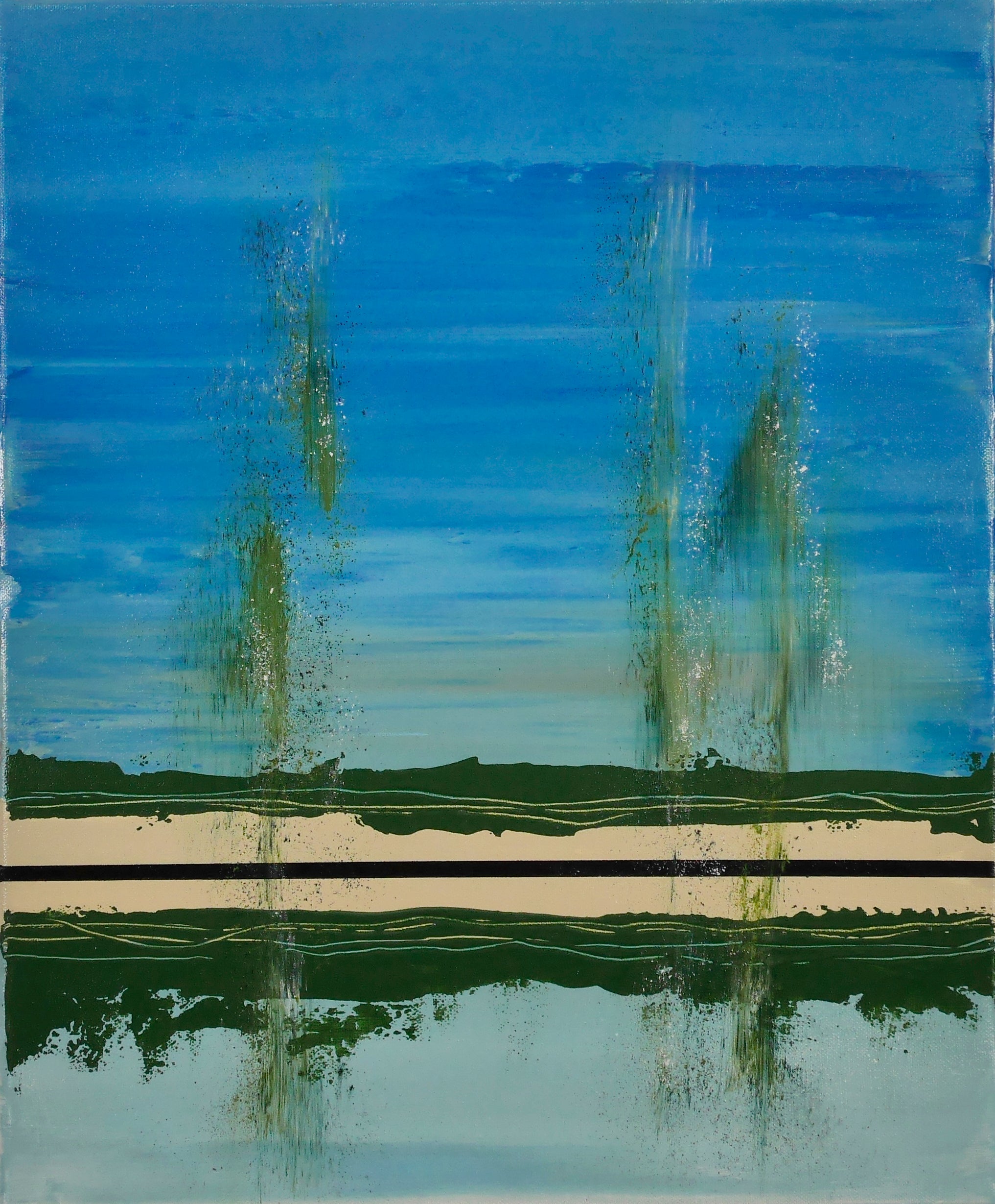 REFLET DE LA PLAGE FIN D'ÉTÉ